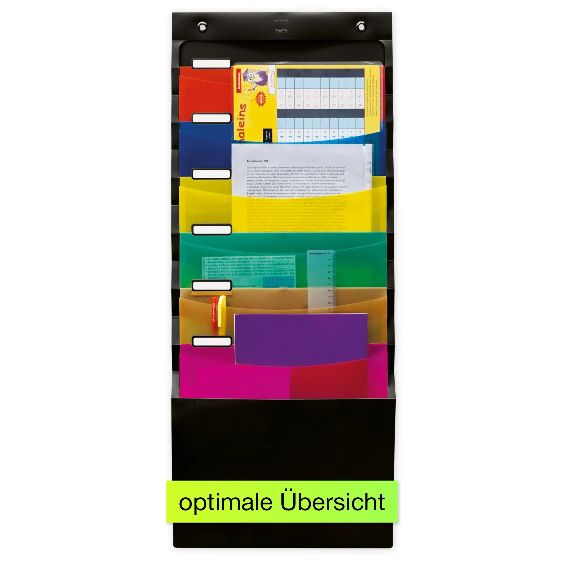 Hänge-Fächer für A4, beschriftbar