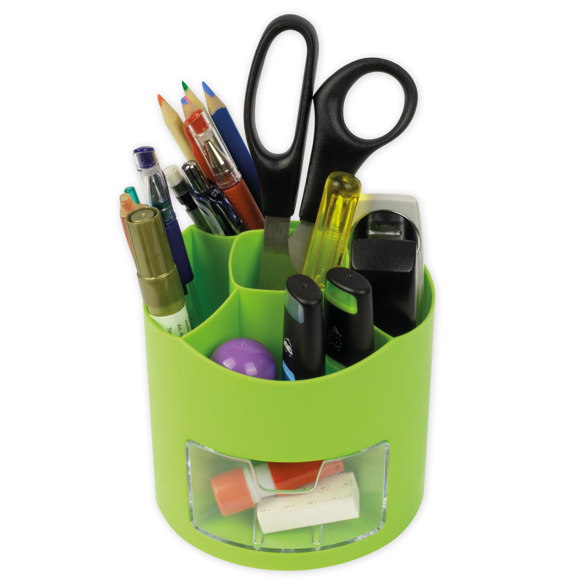 TimeTEX Tisch-Organizer mit Schubfach, drehbar, grün