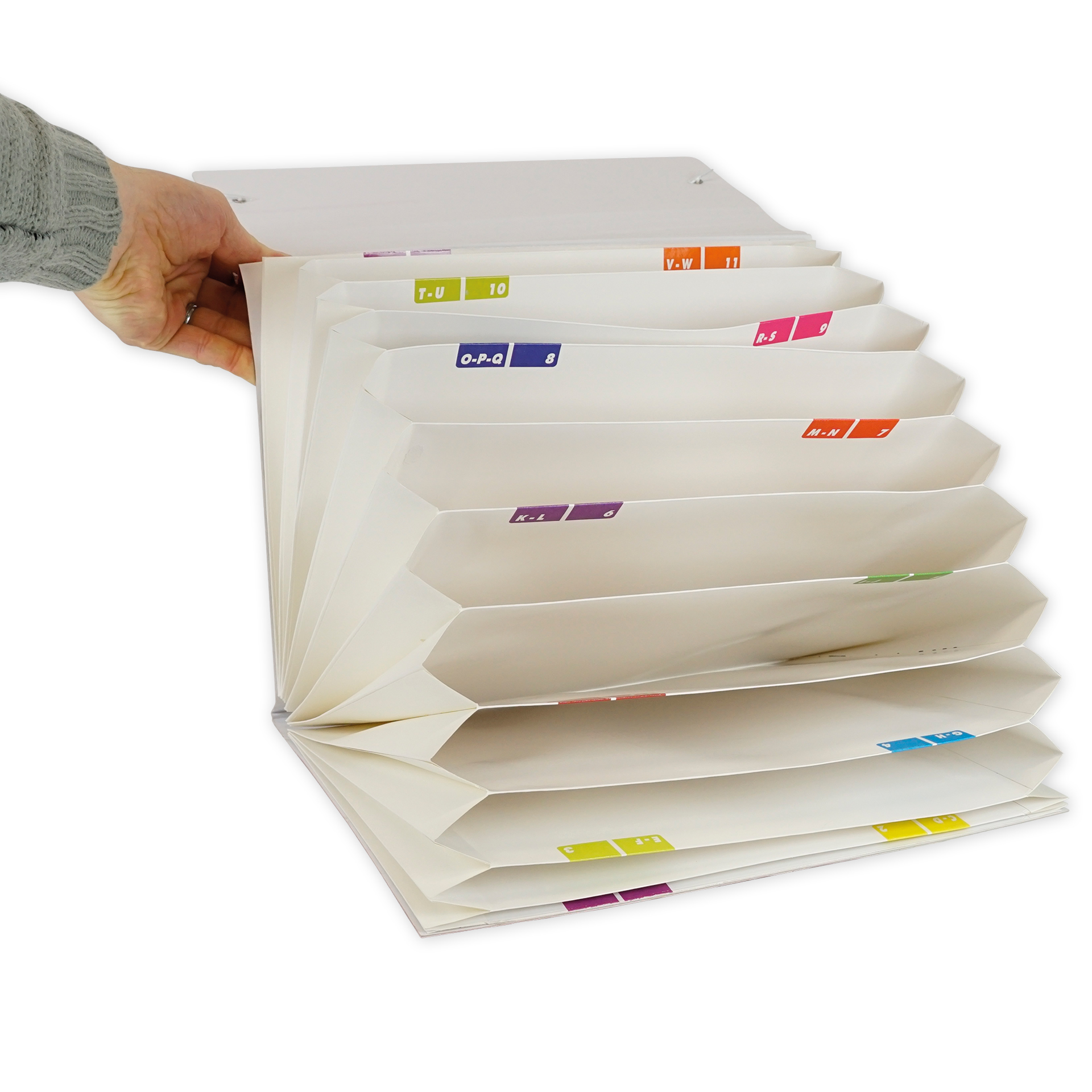 Fächermappe aus Pappe A4-Plus, farbig Fächermappe aus Pappe A4-Plus, farbig