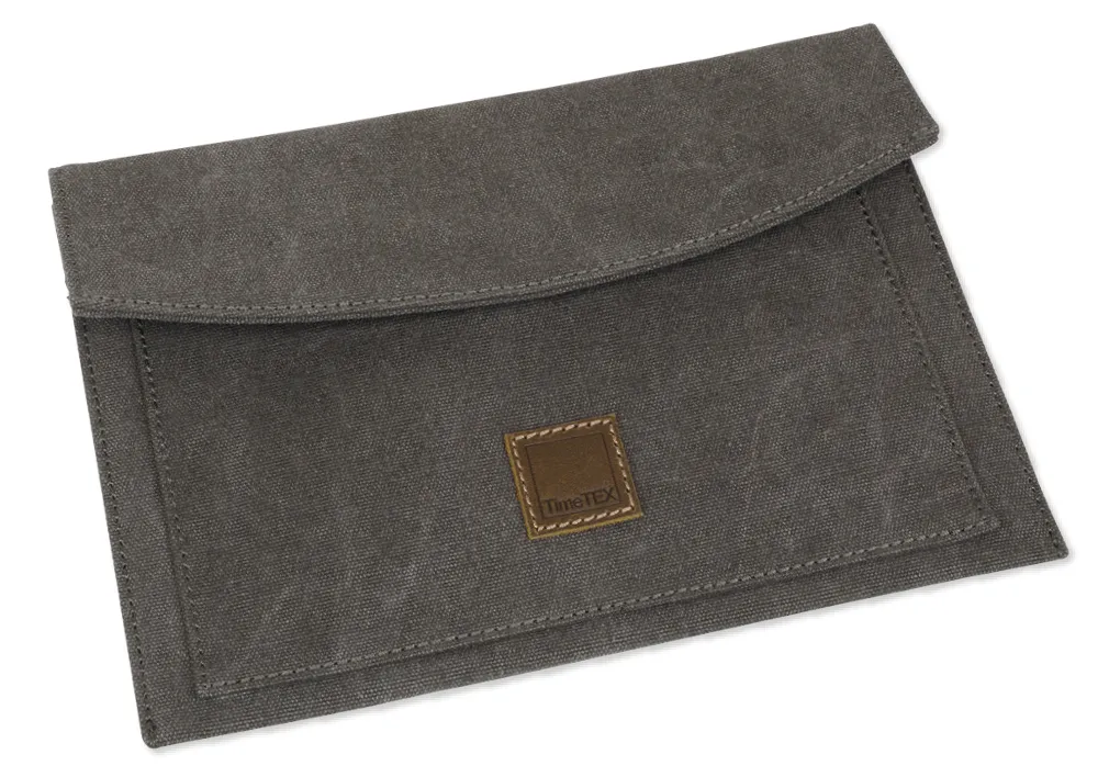 TimeTEX Tablet-Hülle aus Canvas mit Einstecktasche, 30x21 cm