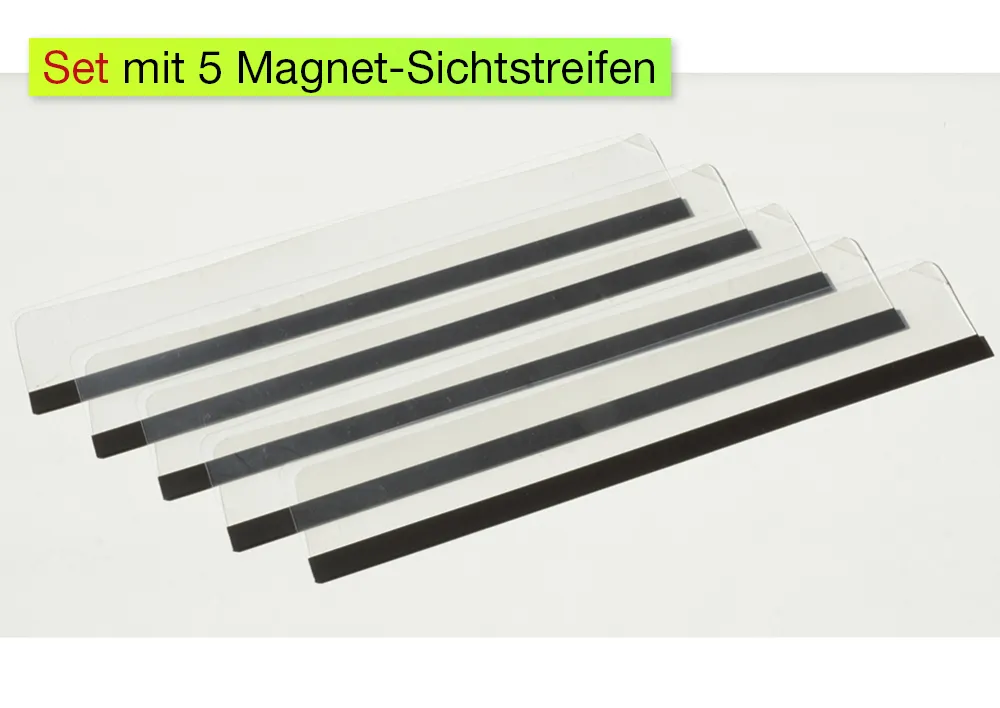 TimeTEX Magnet-Sichtstreifen, 5-tlg.