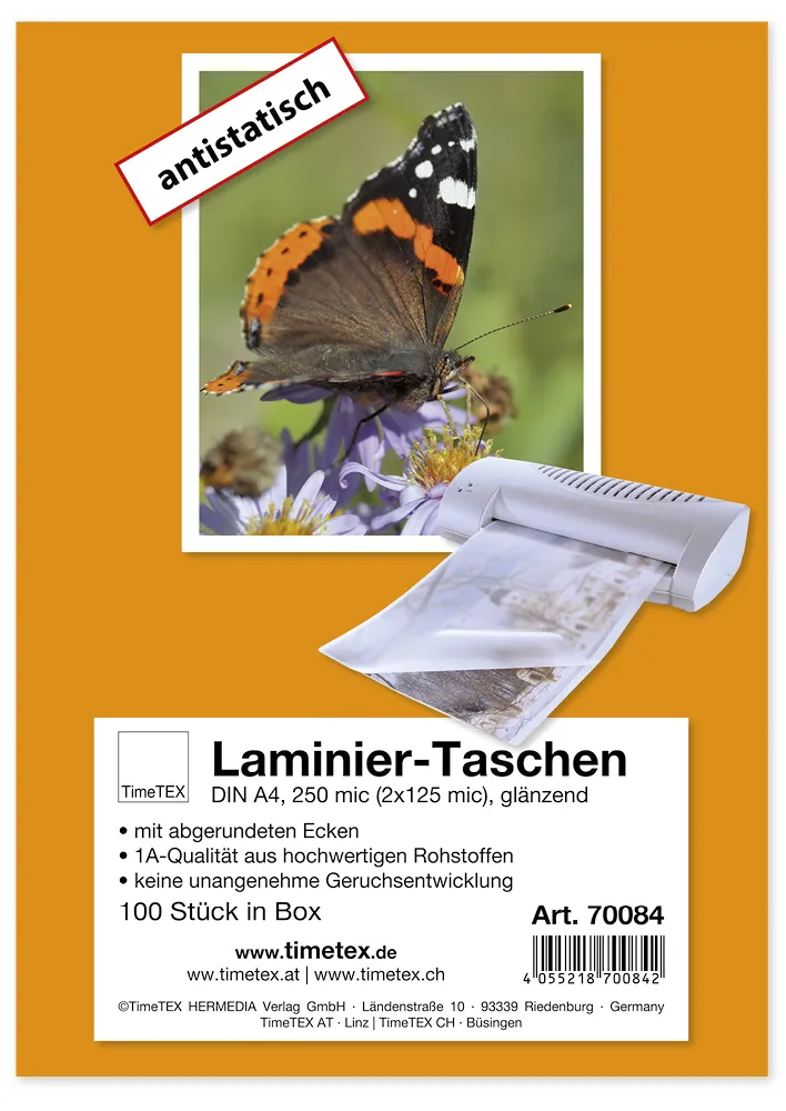 Laminiertaschen A4 2x125 mic klar