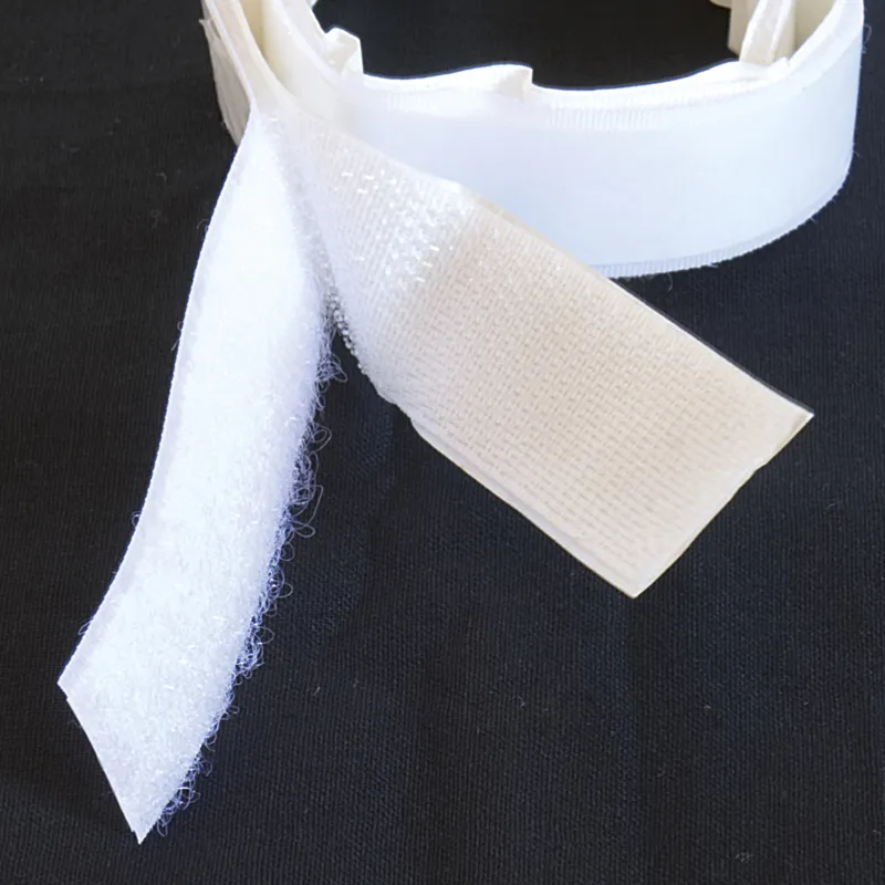 TimeTEX-Klettband selbstklebend, weiss, 1 m