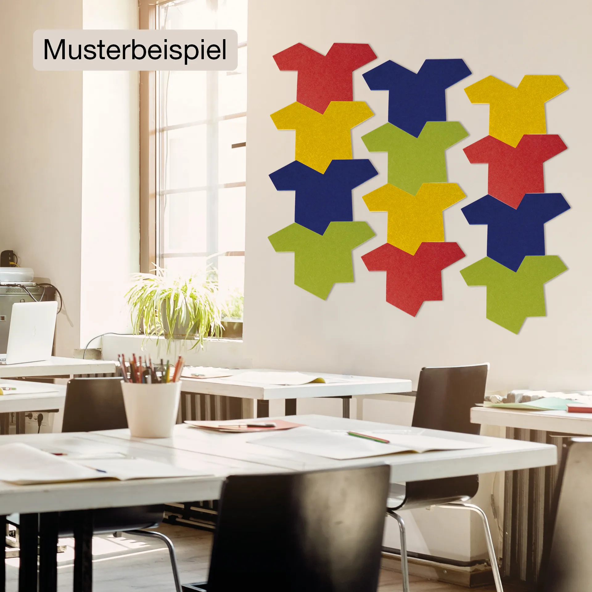 Schallabsorber Silentstar "EinStein" 4-farbig, 12 Stück