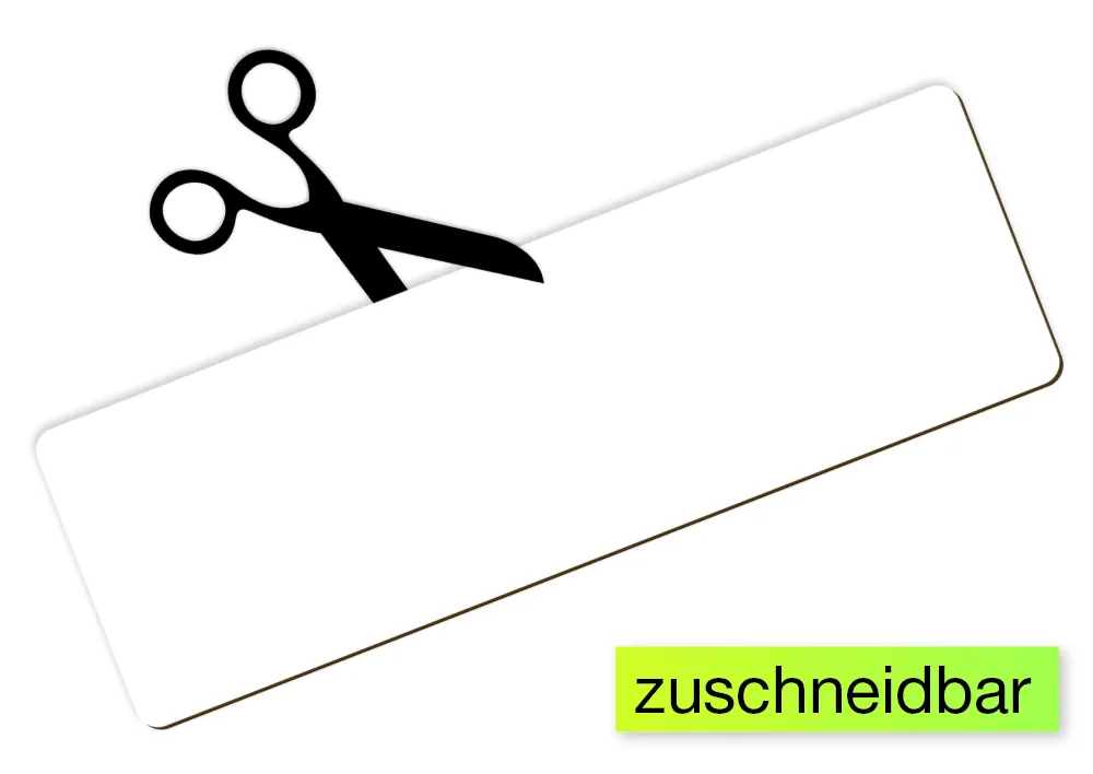 Whiteboard-Schilder, magnetisch, 9,3x29,5 cm, 5-tlg.