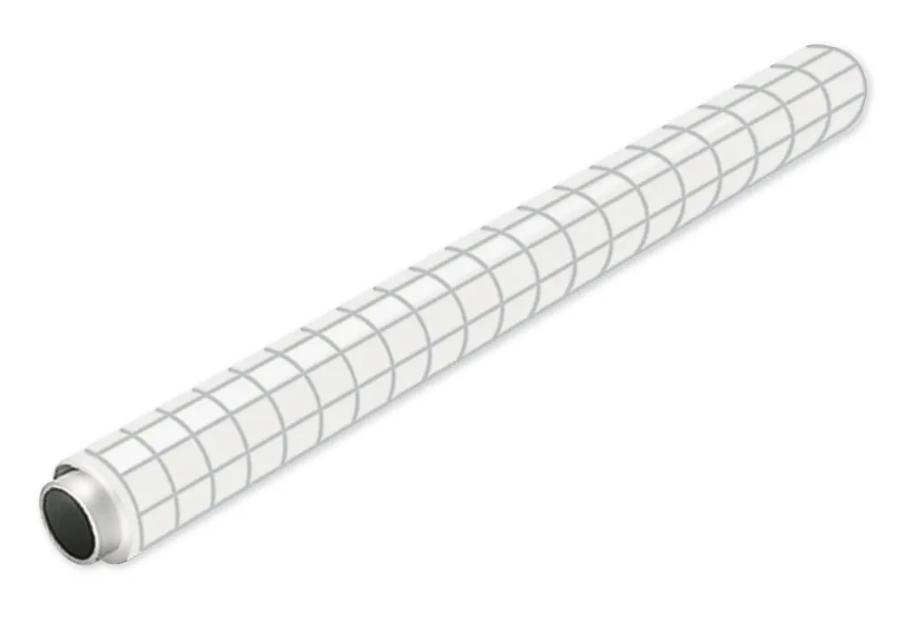 Whiteboard-Folie statisch, 20 m auf Rolle, kariert matt