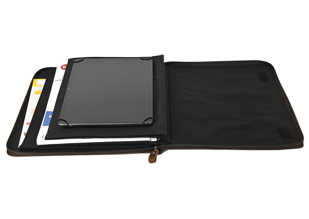 Organizer aus Canvas "Mobiles Büro", für Tablet und Block Organizer aus Canvas "Mobiles Büro", für Tablet und Block