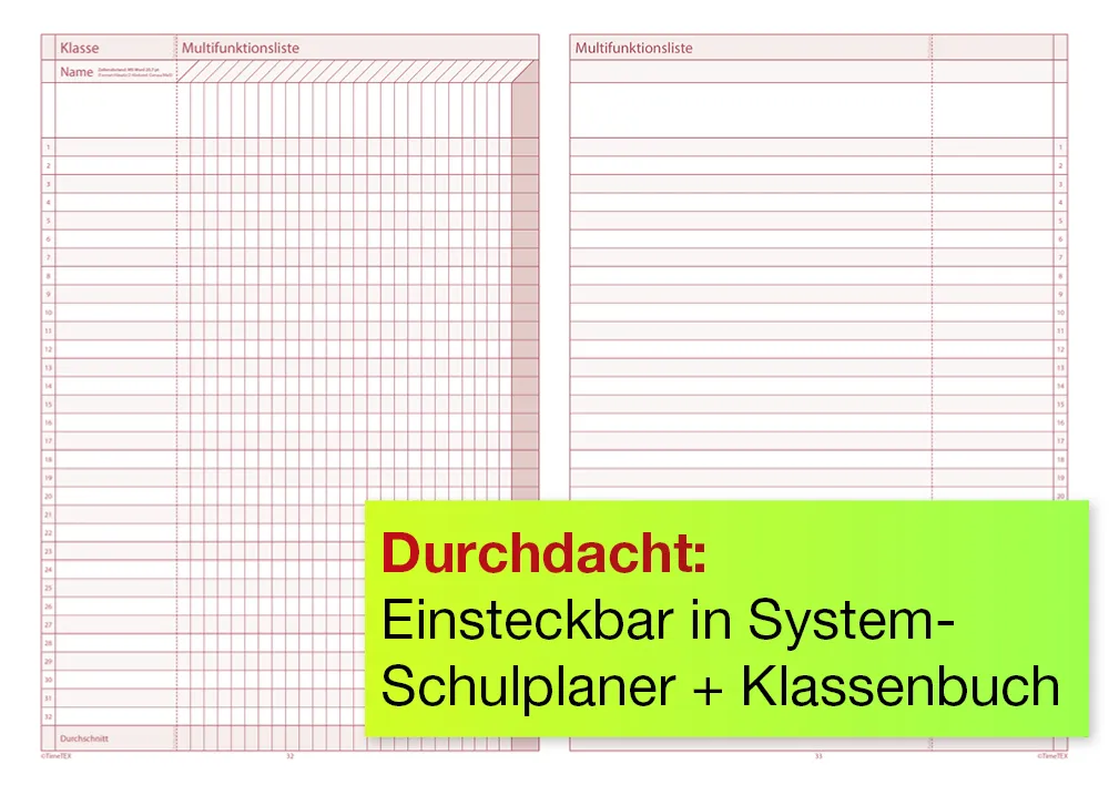 TimeTEX Heft Anwesenheit A4 