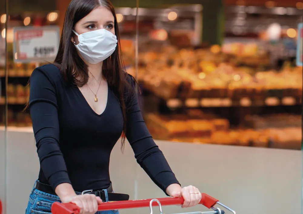 Alltags-Gesichtsmaske mit Membranfilter L (Erwachsene)