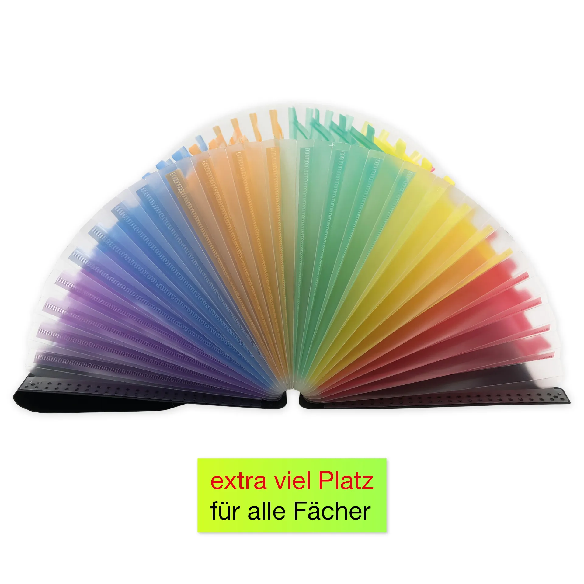 Steh-Fächermappe A4-Plus XXL mit Verschluss-Gummi, 25 Fächer