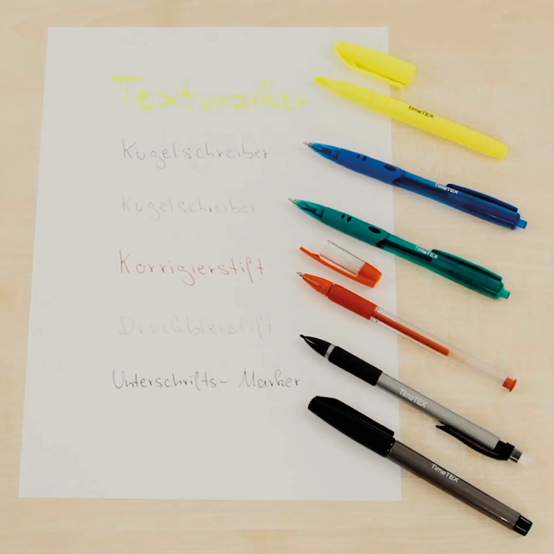 Büro-Schreib-Set 8-tlg., im Etui