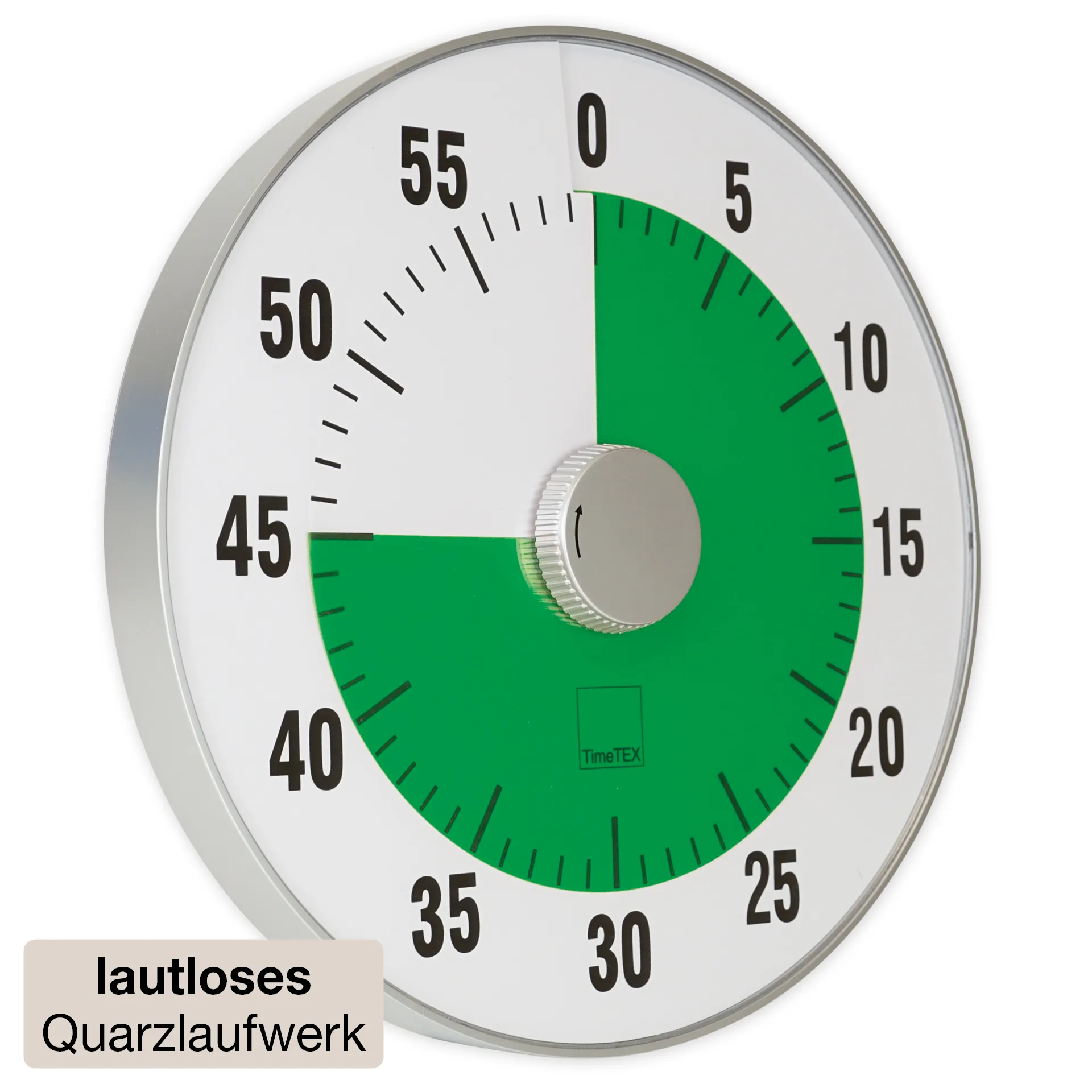 TimeTEX Zeitdauer-Uhr "lautlos" XL, 32 cm ø