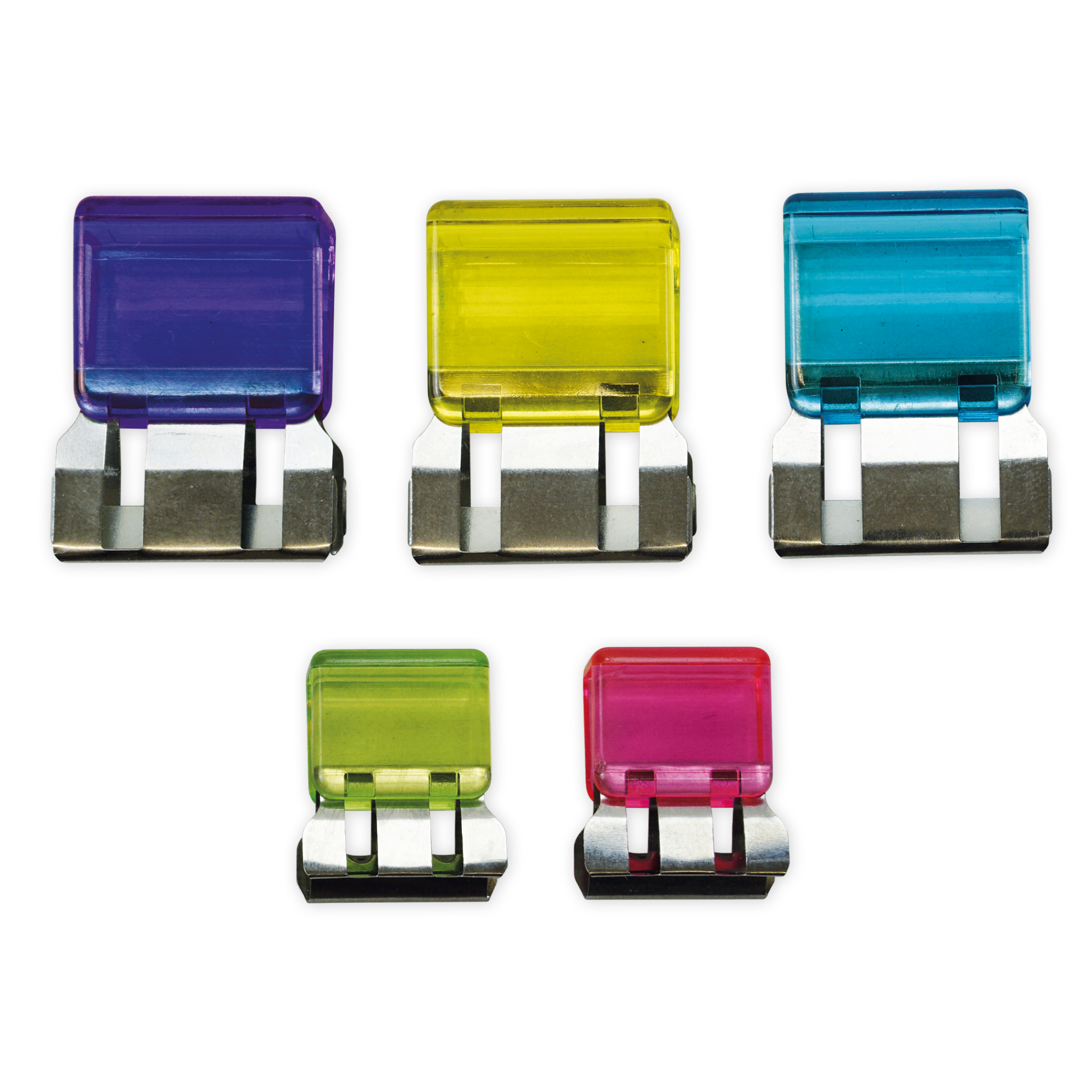 Set Papierstapel-Krallen transparent, 5-tlg. Set Papierstapel-Krallen transparent, 5-tlg.