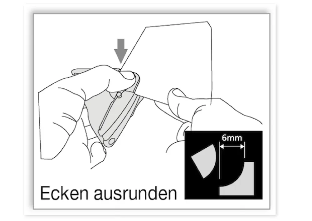 Eckabrunder Plus für Laminierfolien + Papier