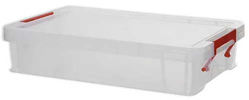 Kunststoff-Box stapelbar, transparent, 5,5 Liter (A4)