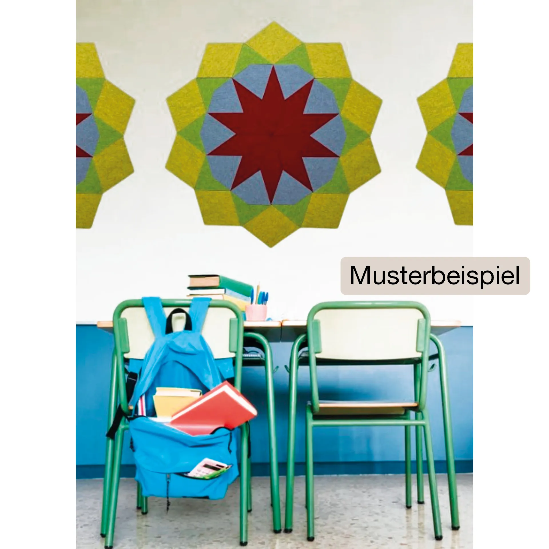 Schallabsorber Silentstar "Sonne", 200x210 cm, 40-tlg.