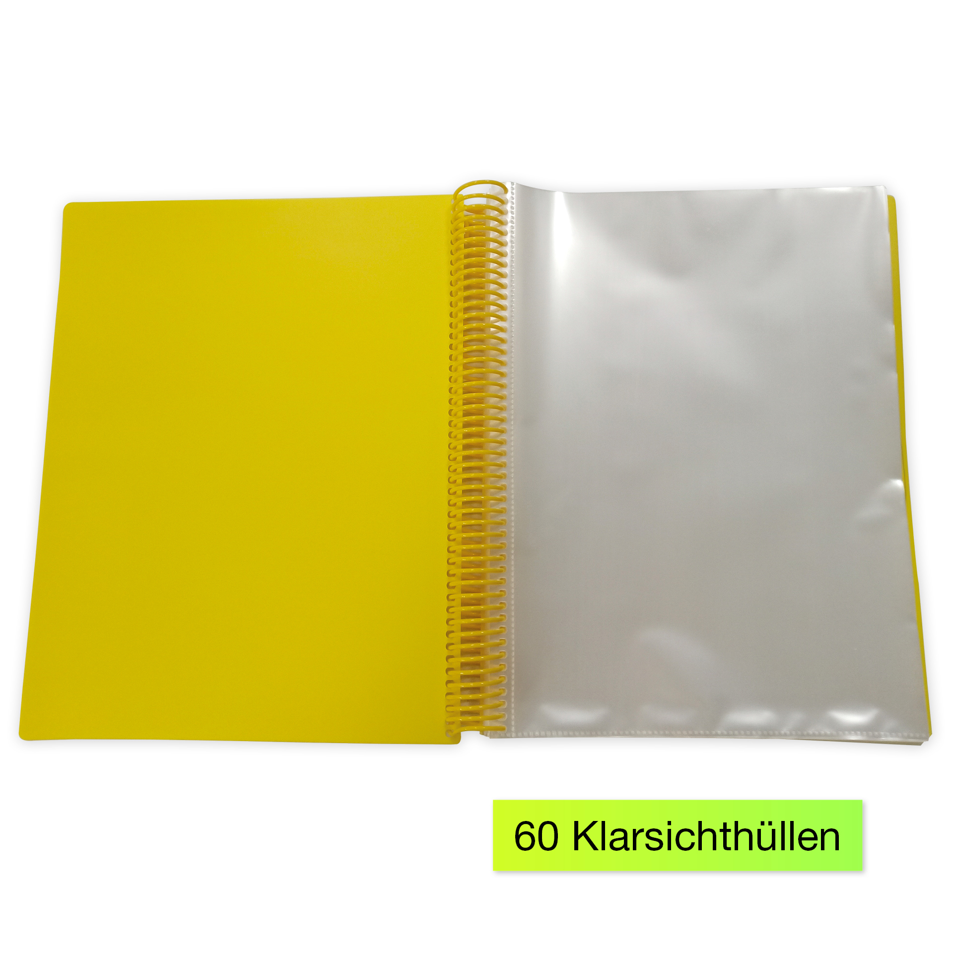 Sichthüllen-Mappe A4 mit 60 Klarsichttaschen
