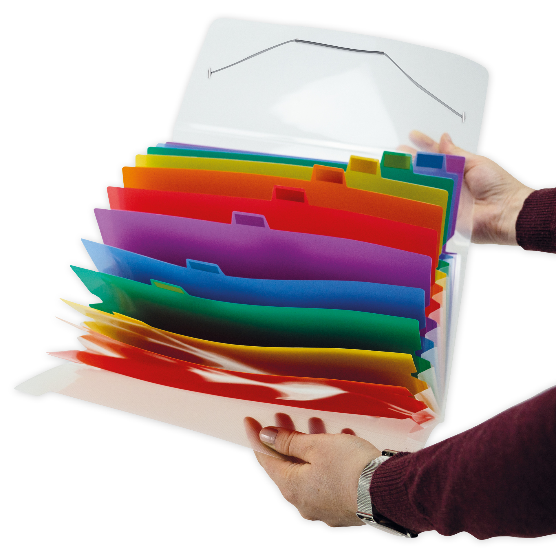 TimeTEX Fächermappe A4-Plus, transparent farbig TimeTEX Fächermappe A4-Plus, transparent farbig