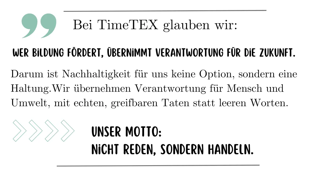 Wer Bildung fördert, übernimmt Verantwortung für die Zukunft.
