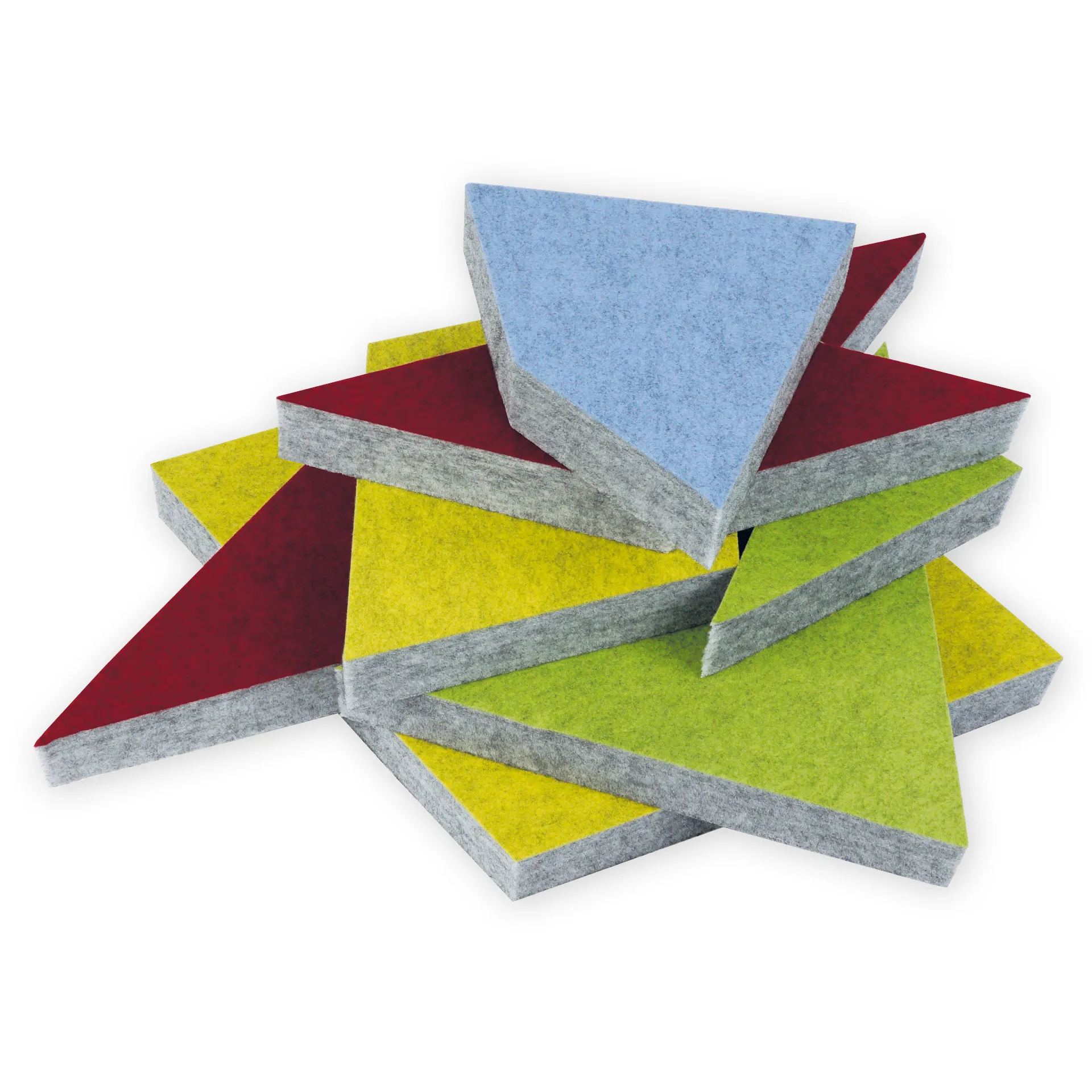 Schallabsorber AcousticArt "Sonne", 123x129 cm, 40-tlg.