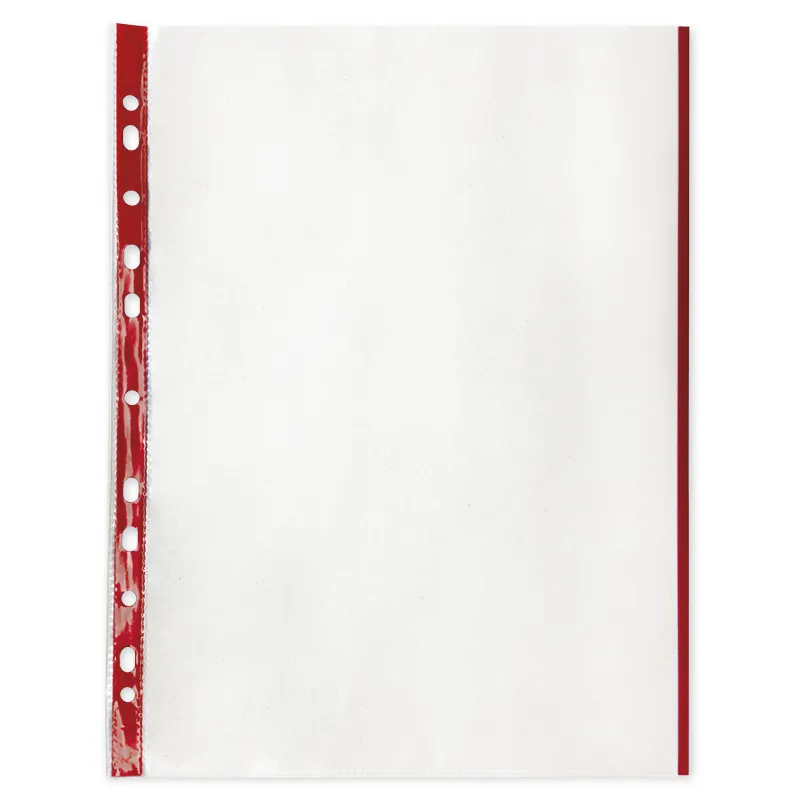 Prospekt-Hüllen A4 mit Duplex-Farbstreifen, 50 Stück