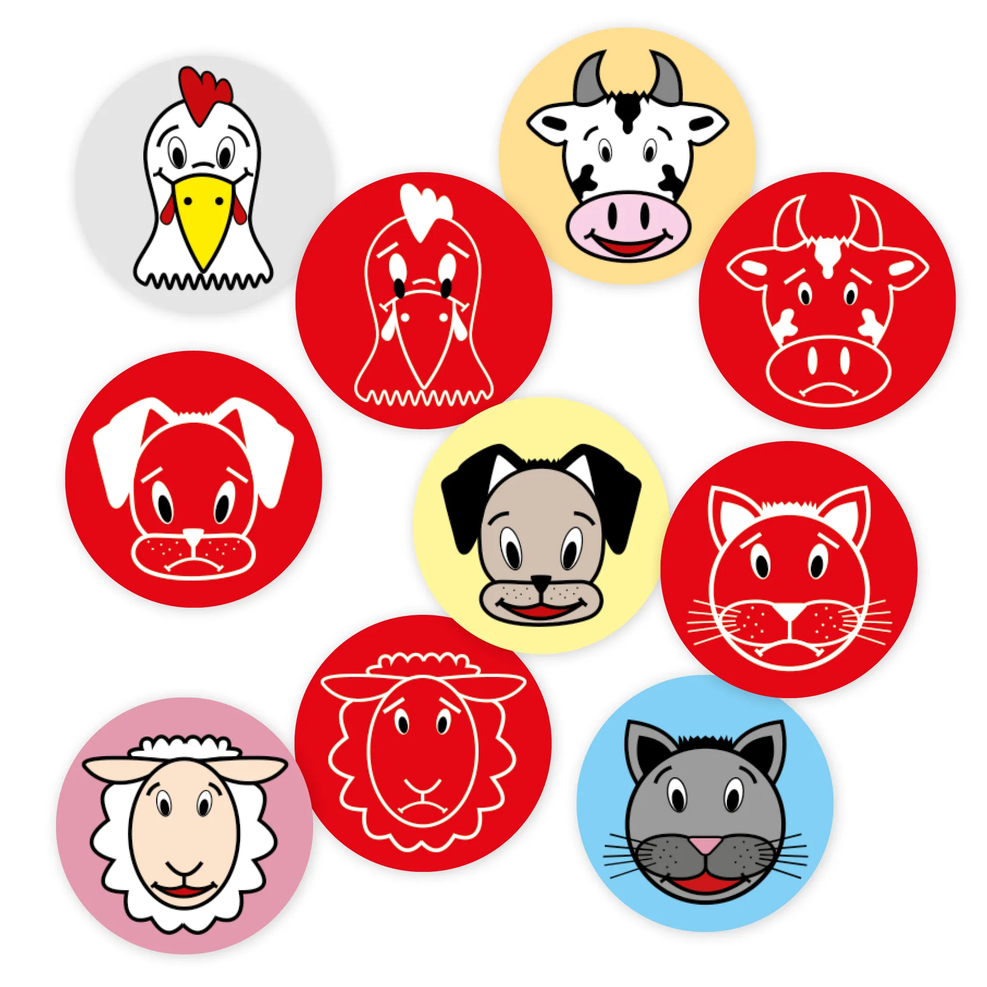 Nachbestell-Satz Tiere "Der Tierische Lauf"