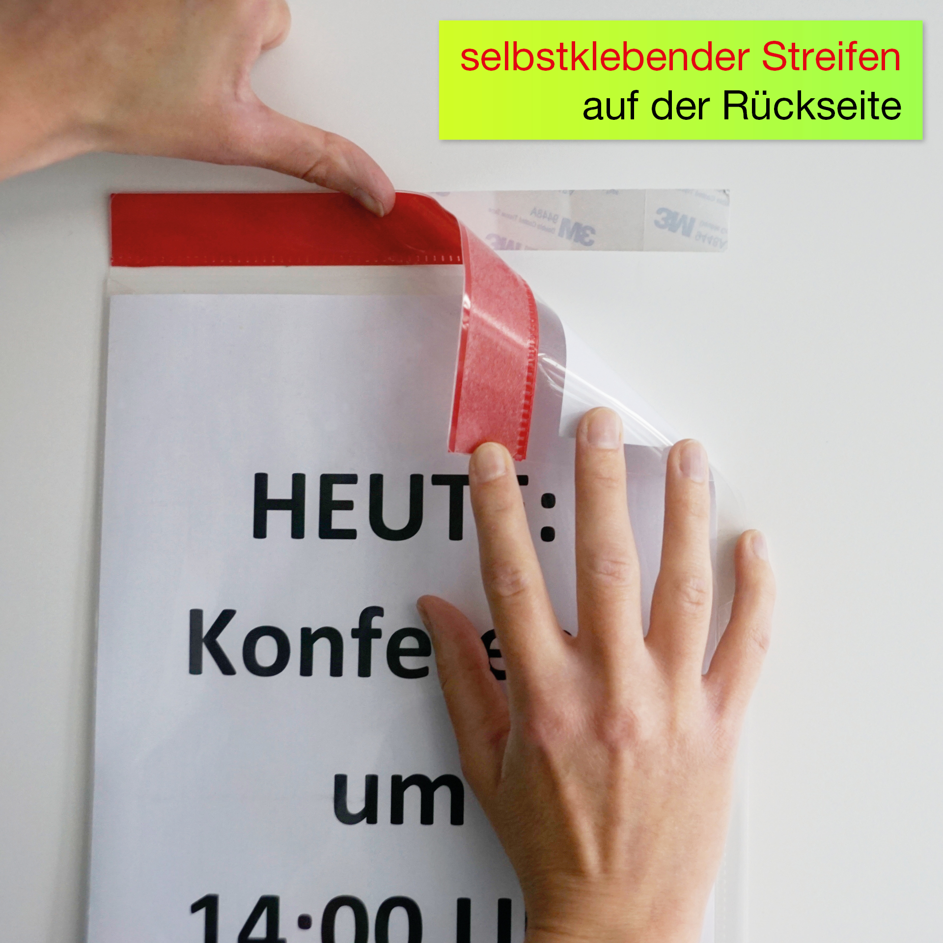 Set Einstecktaschen A4-Plus mit Farbstreifen, selbsthaftend, 5-tlg. Set Einstecktaschen A4-Plus mit Farbstreifen, selbsthaftend, 5-tlg.