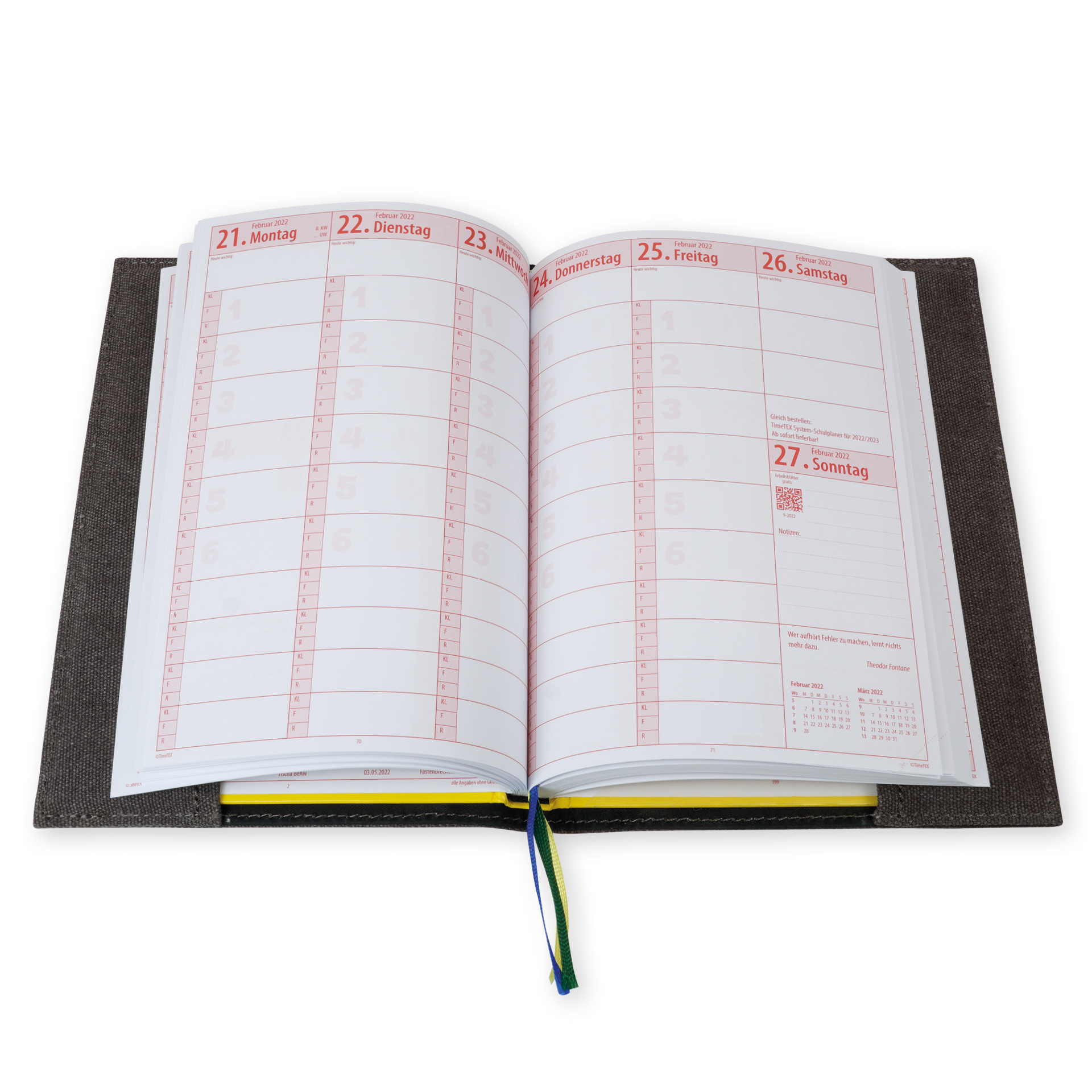 TimeTEX Kalenderhülle aus Canvas A4-Plus, mit Stiftschlaufe TimeTEX Kalenderhülle aus Canvas A4-Plus, mit Stiftschlaufe