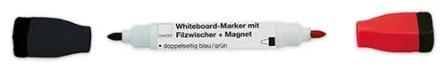 2in1 Whiteboard-Marker mit Filzwischer + Magnet