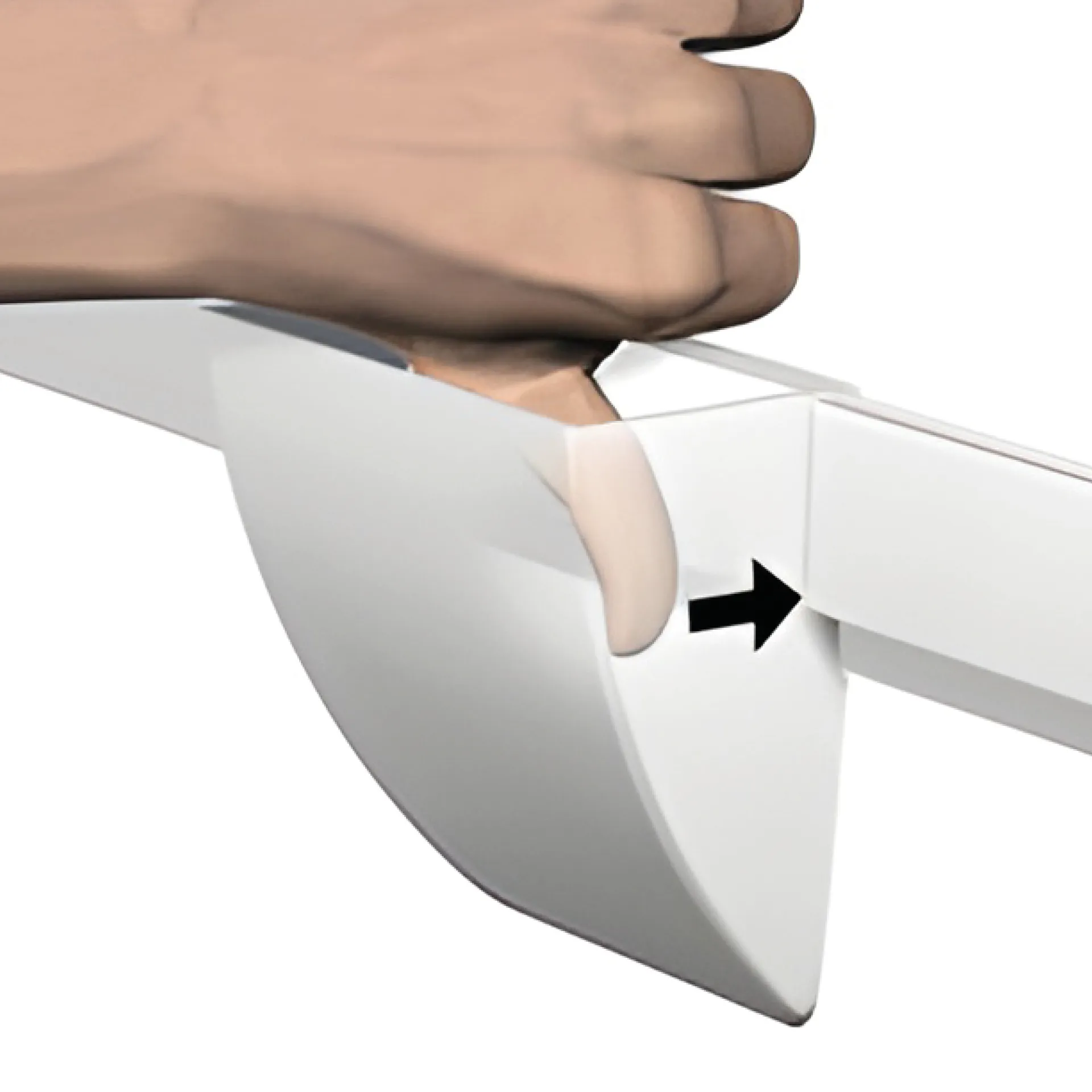 Utensilien-Box für Info-Leiste, weiß, 1 Stück