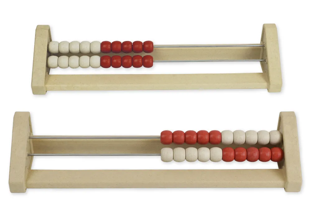 Rechenrahmen für 20-er Zahlenraum rot/weiß