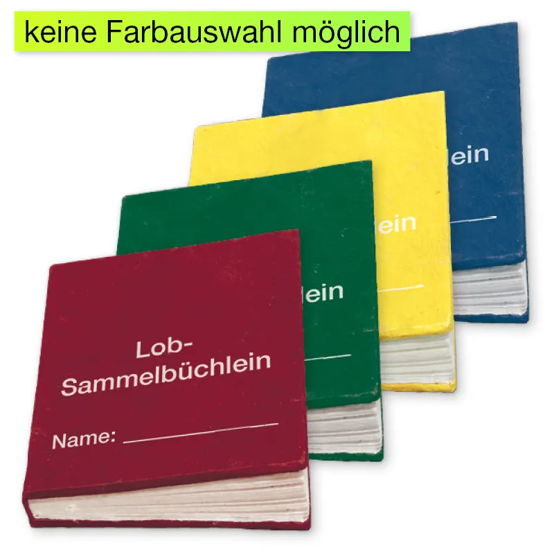Lob-Sammelbüchlein, 62 Seiten, ca. 5 x 8 cm