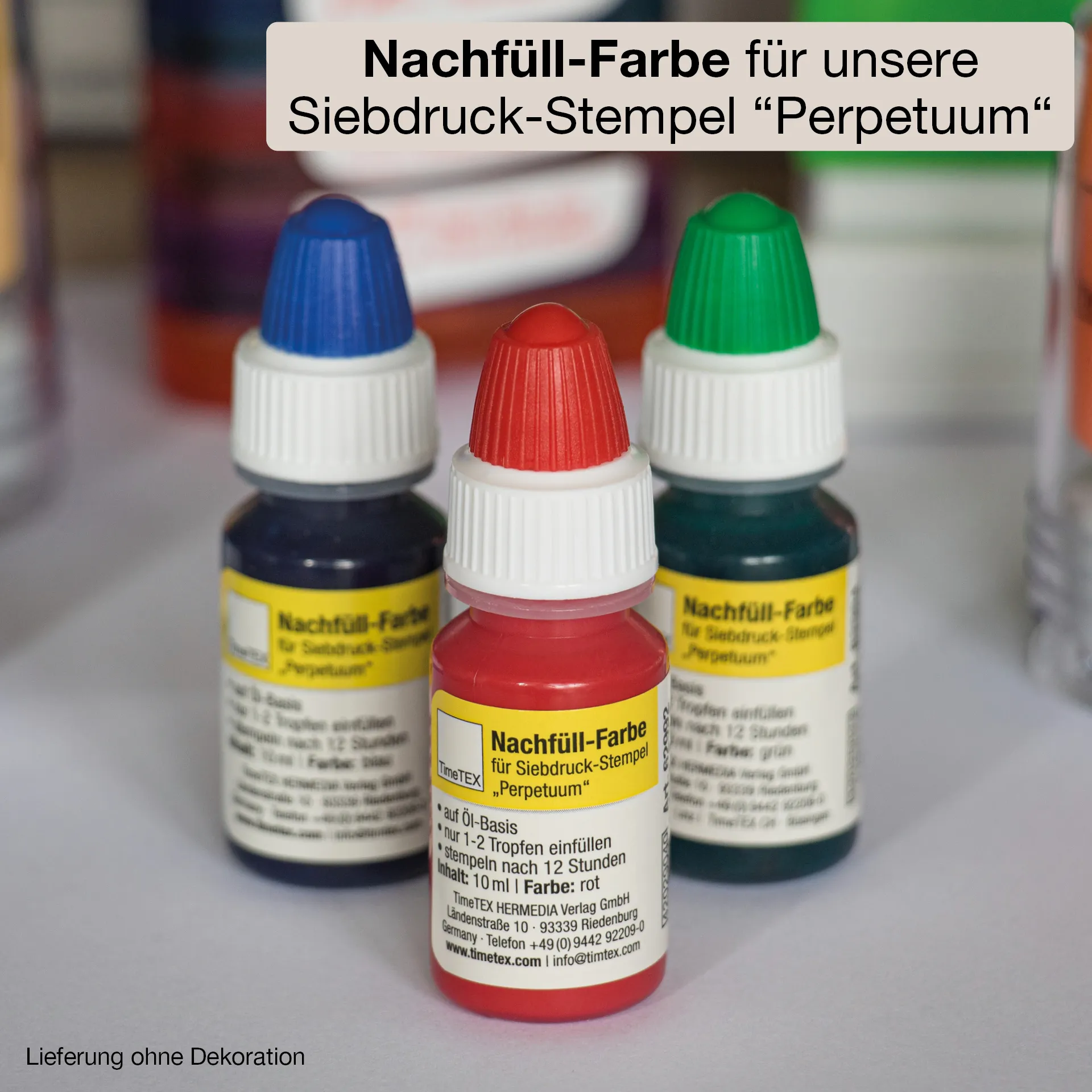 Farbe für Siebdruck-Stempel "Perpetuum" 10 ml