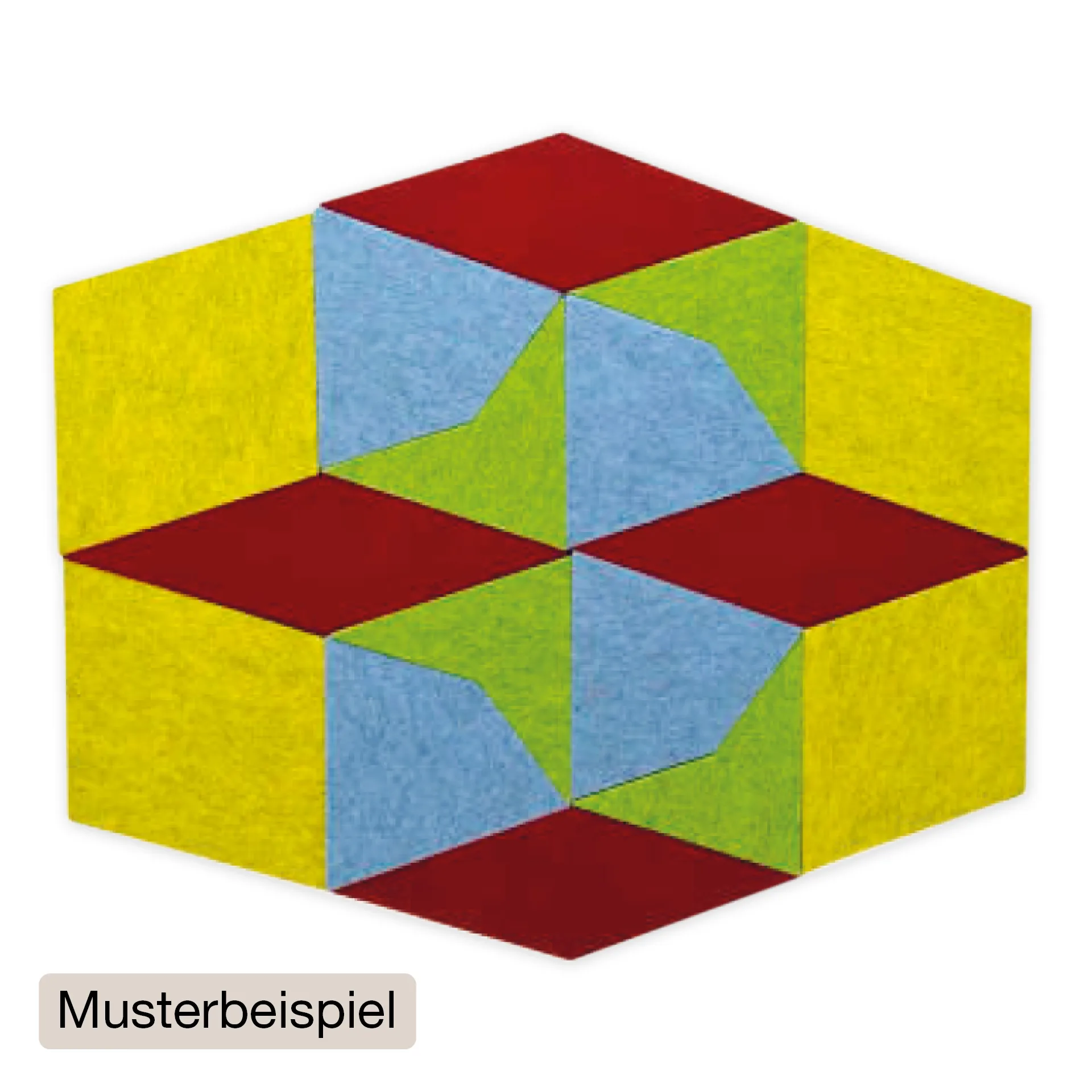 Schallabsorber Silentstar "4 Würfel", 133x137 cm, 16-tlg.