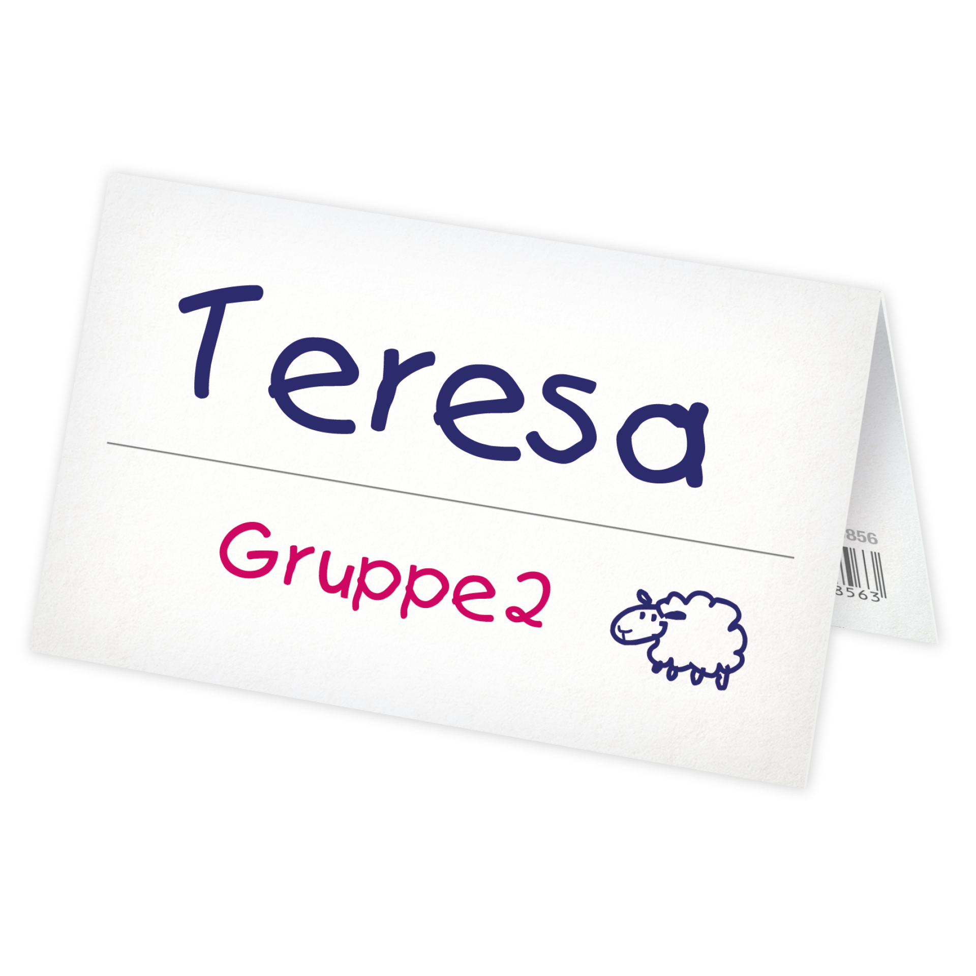 Set Aufstell-Namenskärtchen aus Pappe, 100-tlg.
