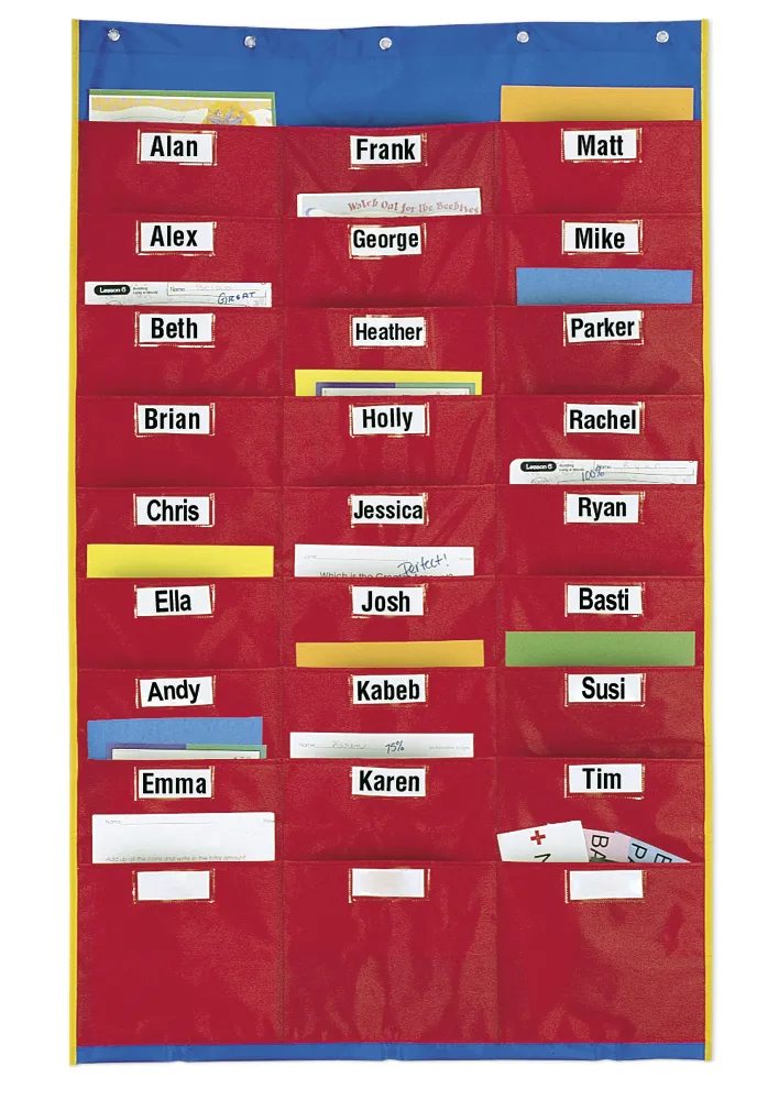 Material-Taschen-Vorhang mit 27 Einstecktaschen, 72x114 cm