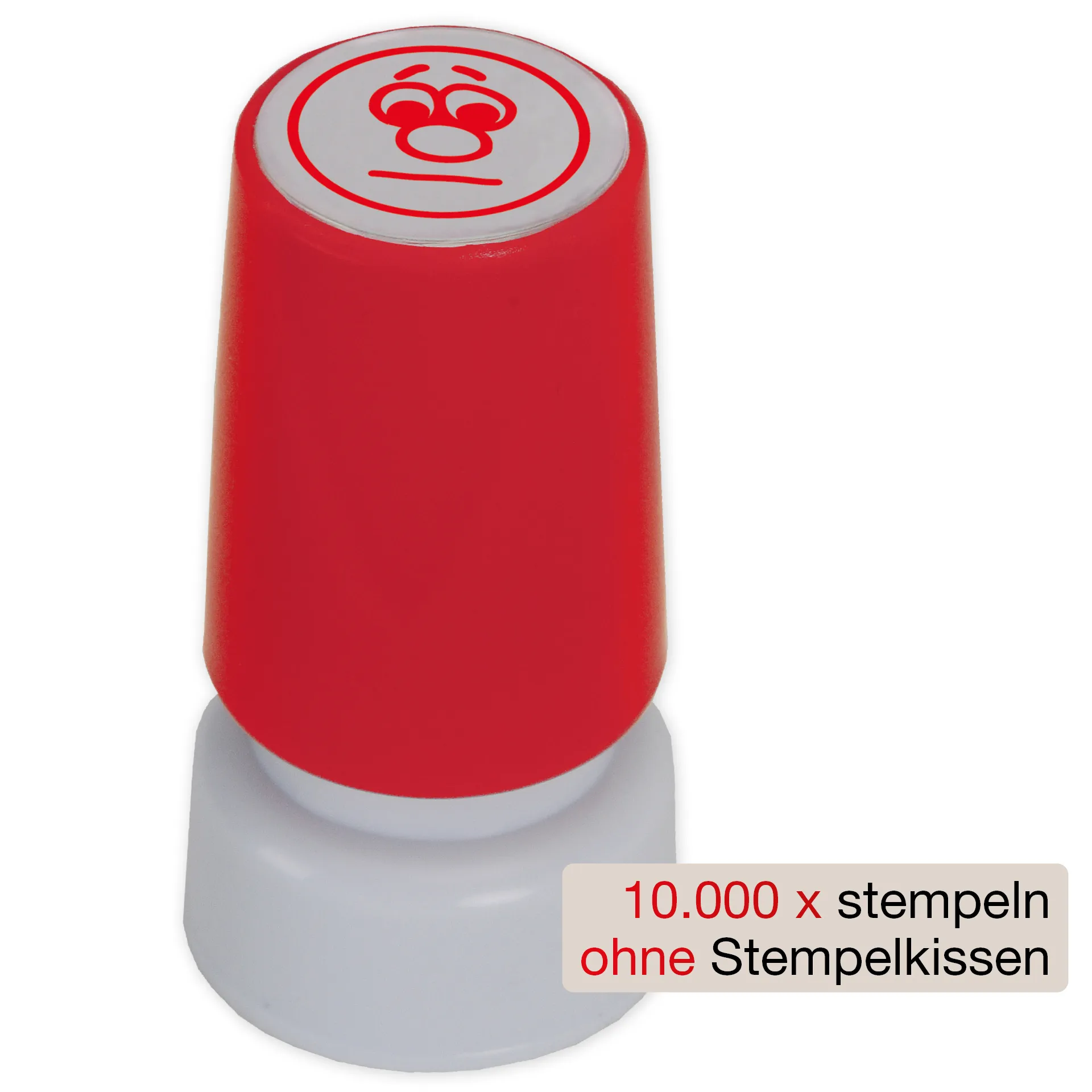 Siebdruck-Stempel "Perpetuum", "Gesicht neutral"