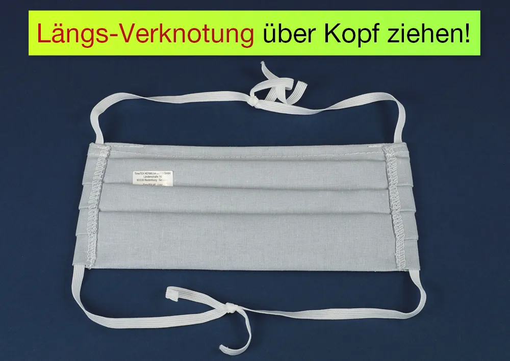 Alltags-Gesichts-Maske aus Baumwoll-Stoff „Flexigröße“