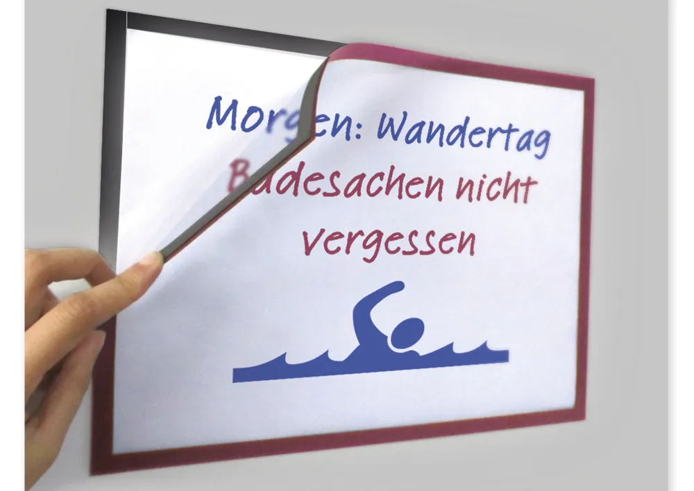 TimeTEX Magnet-Klapp-Rahmen A4 farbig, selbsthaftende Rückseite, 2 Stück TimeTEX Magnet-Klapp-Rahmen A4 farbig, selbsthaftende Rückseite, 2 Stück