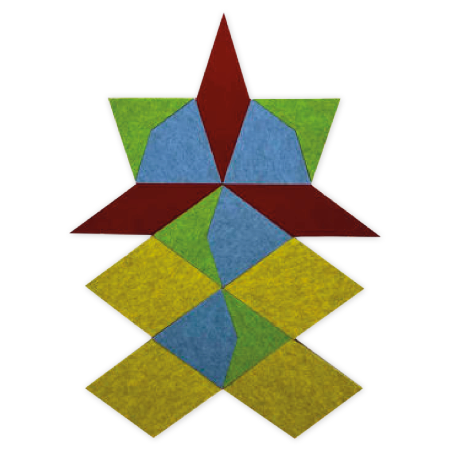 Schallabsorber AcousticArt "4 Würfel", 83x85 cm, 16-tlg.