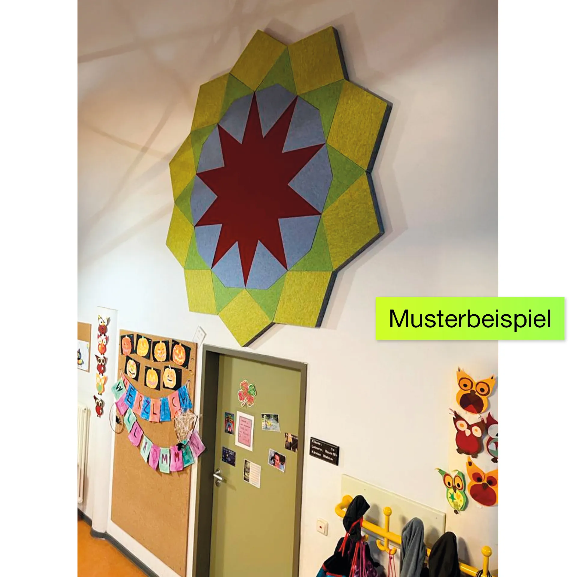 Schallabsorber Silentstar "Sonne", 200x210 cm, 40-tlg.