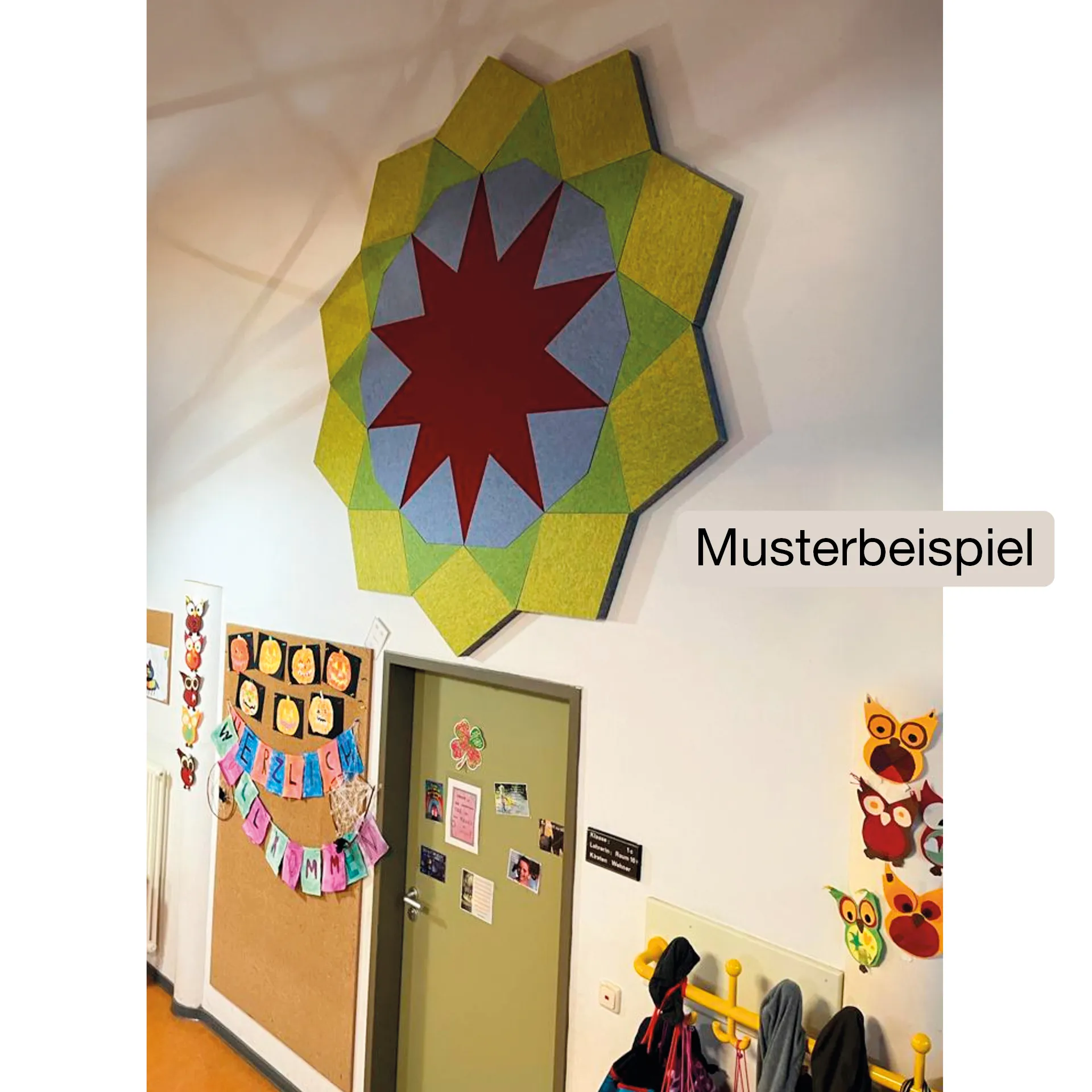 Schallabsorber Silentstar "Sonne", 200x210 cm, 40-tlg.