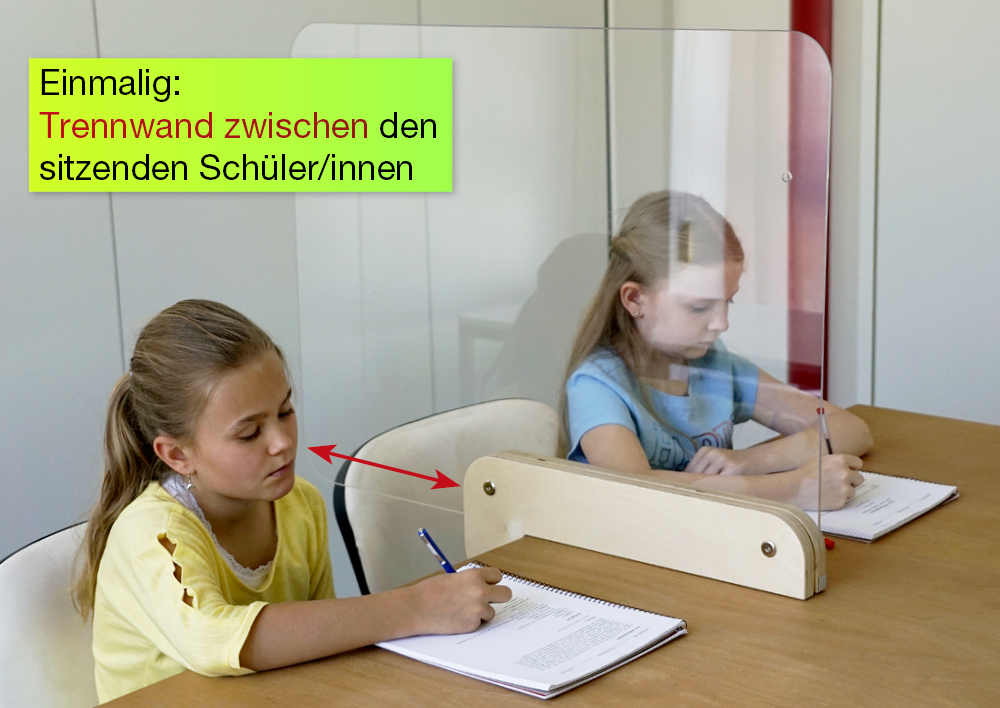 Hygiene-Schutzwand Flexaform für Tische, transparent Hygiene-Schutzwand Flexaform für Tische, transparent