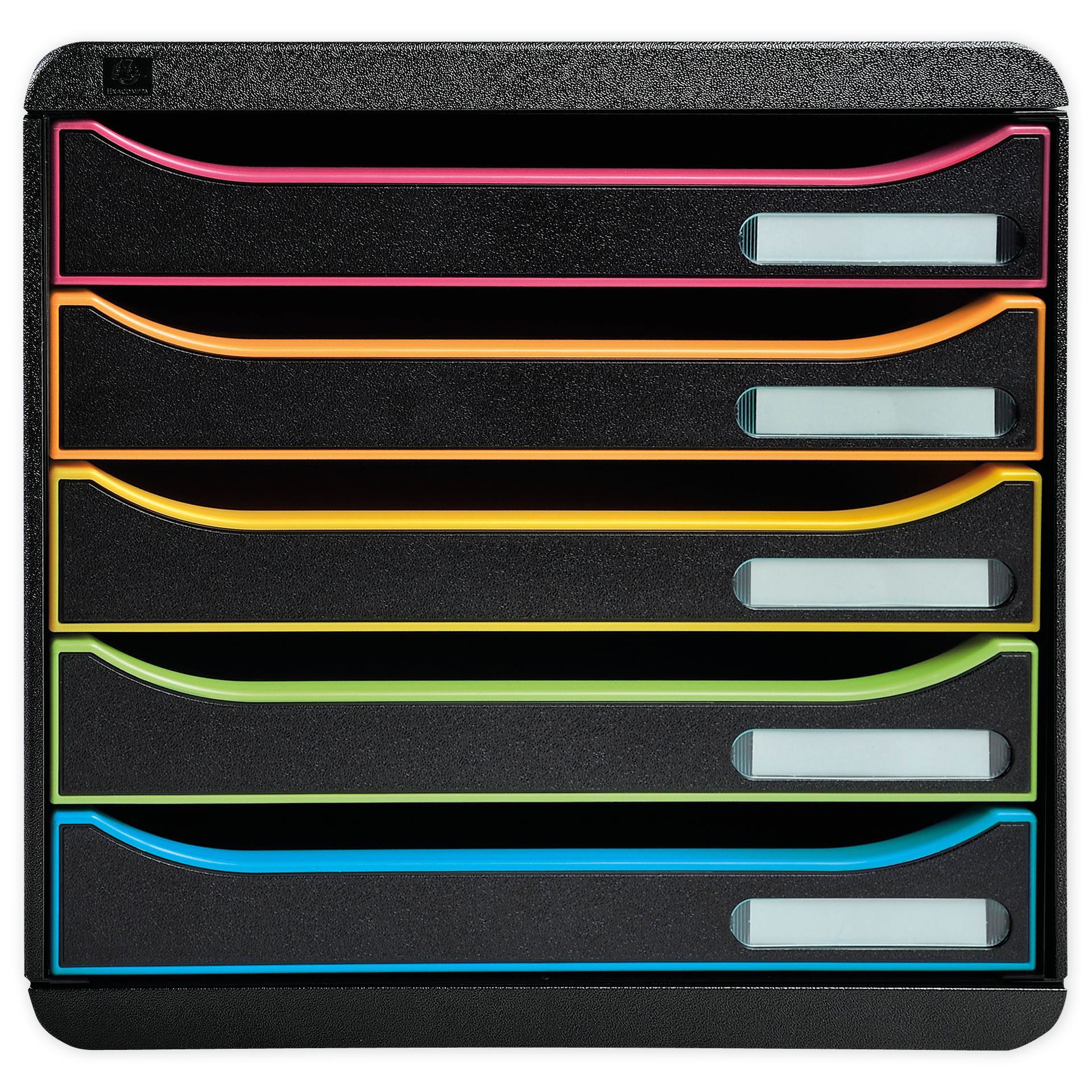 Schubladen-Box A4 "Regenbogen", Kunststoff mit 5 Schüben Schubladen-Box A4 "Regenbogen", Kunststoff mit 5 Schüben