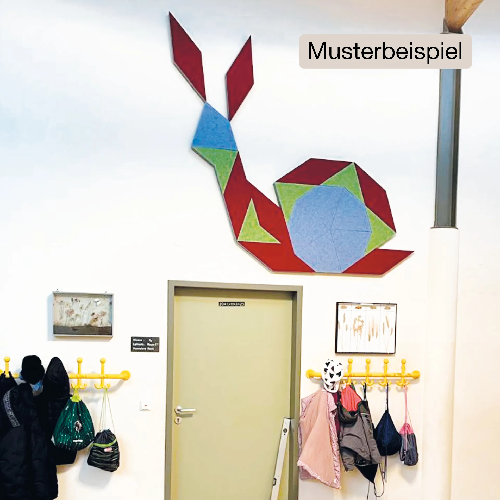 Schallabsorber Silentstar "Schnecke", 127x105 cm, 19-tlg.