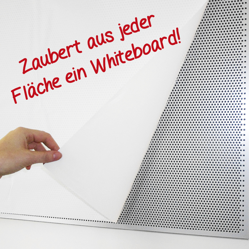 Whiteboard-Folie statisch, 20 m auf Rolle, weiß matt