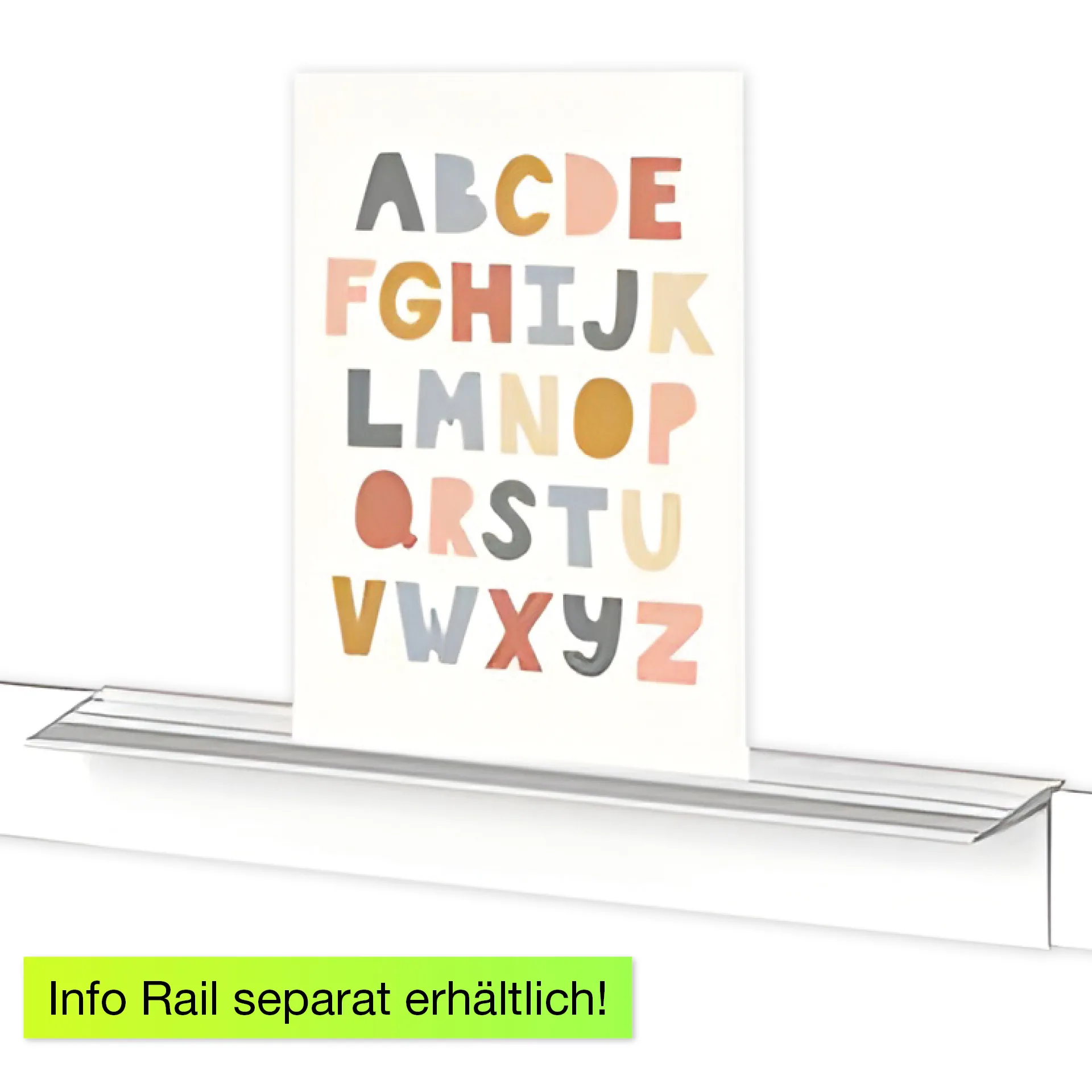 Ablage-Brett für Info-Leiste, weiß, 1 Stück