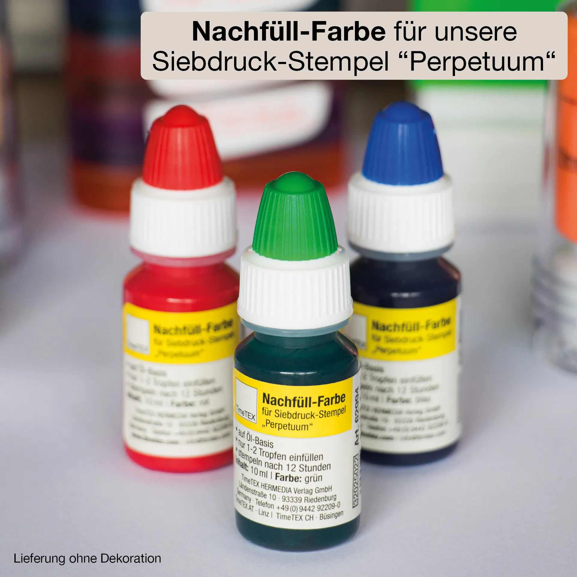 Farbe für Siebdruck-Stempel "Perpetuum" 10 ml