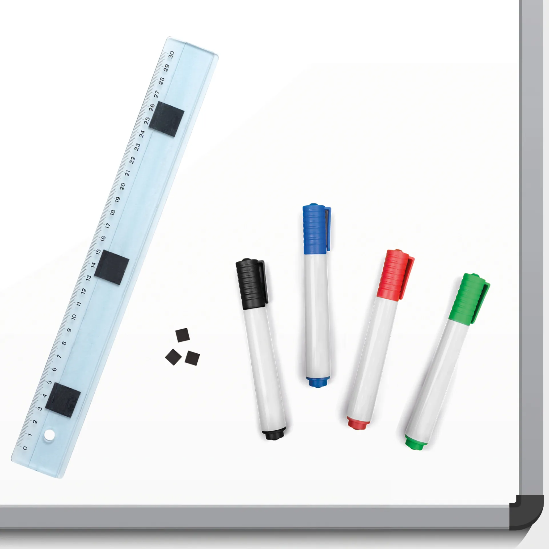 Magnet-Quadrate selbstklebend 40x40mm, 15-tlg.