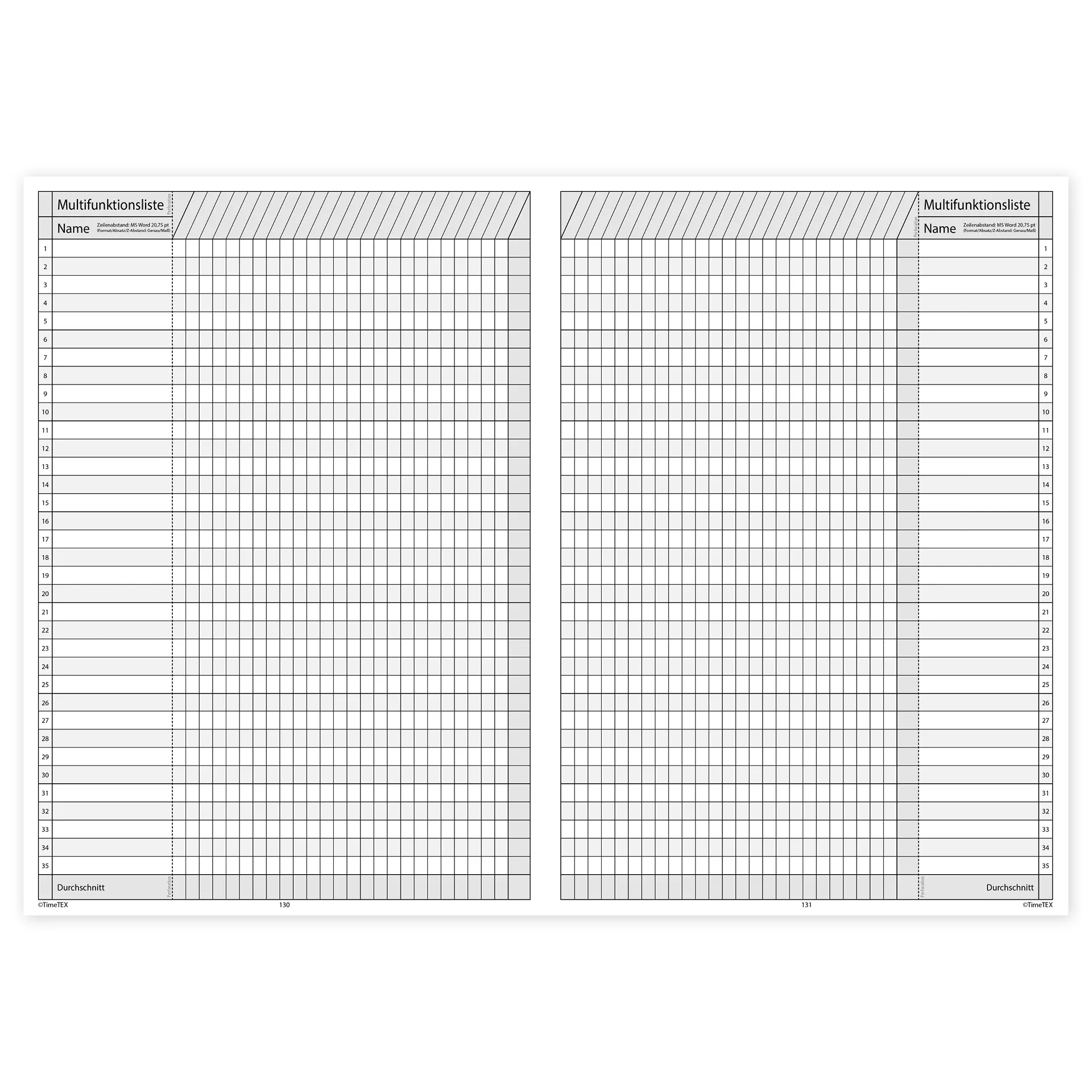 TimeTEX Klassenbuch A4-Plus, Sekundarstufe + Grundschule